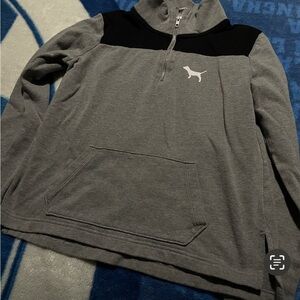PINK Victoria's Secret Gray and Black Sweatshirts